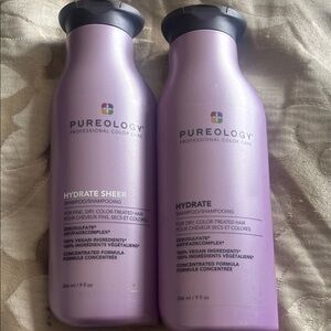 Pureology Hydrate Sheer Shampoos bought by mistake brand new- Lavender Bottles